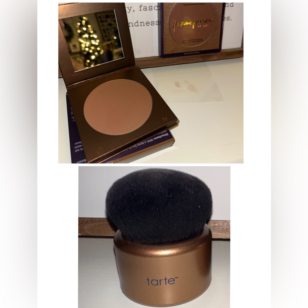 Tarte High-Performance Naturals Bronzer - and Buff & Bronze Body Kabuki Brush
